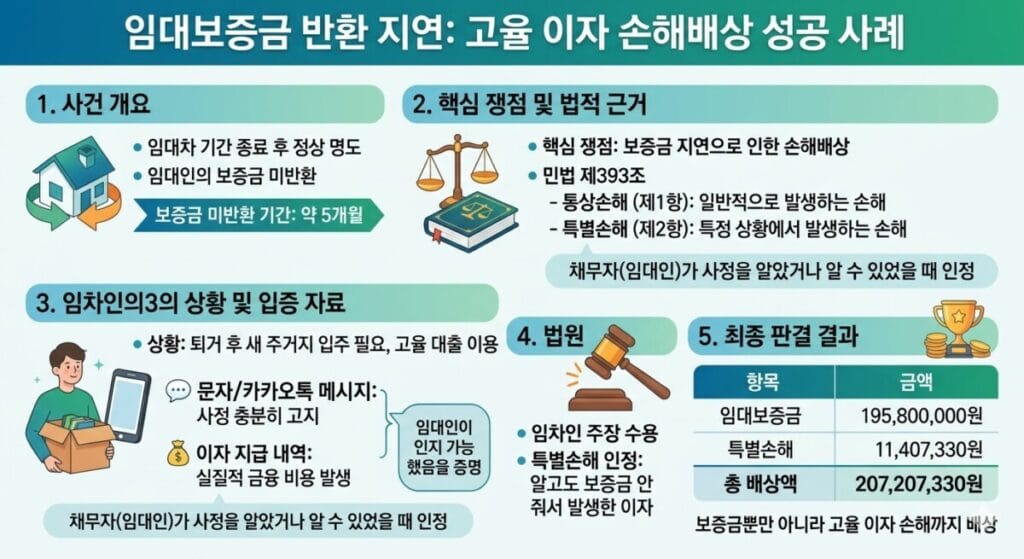 임대보증금 반환 지연 시 손해배상