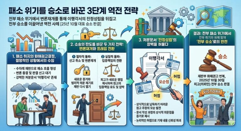 처분문서 이행각서 진정성립 뒤집기_한정윤변호사_승소사례