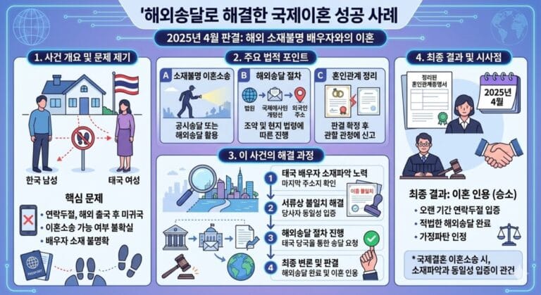 해외송달로 해결한 국제이혼 성공사례_한정윤 변호사