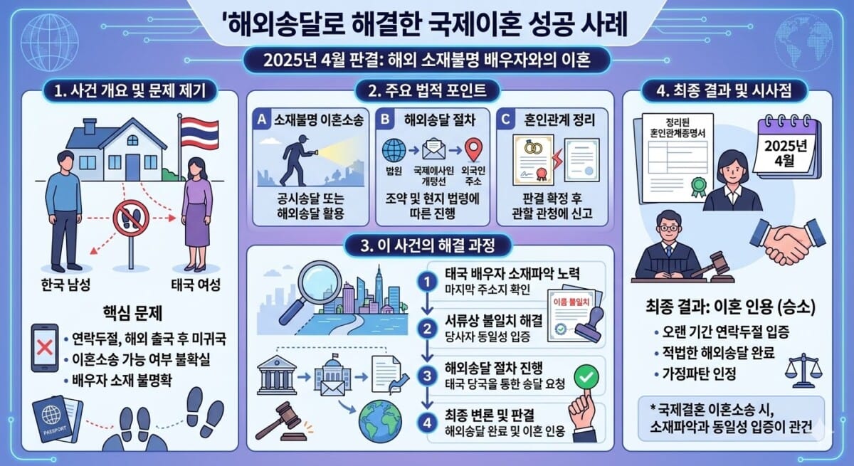 해외송달로 해결한 국제이혼 성공사례_한정윤 변호사